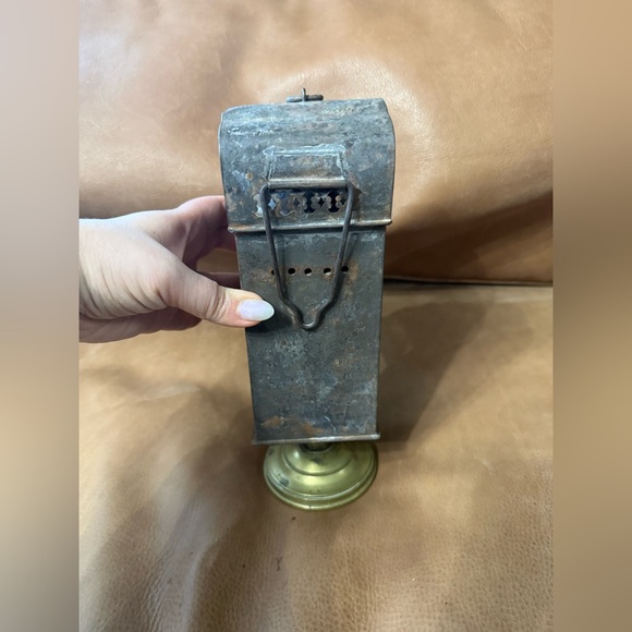 Antique Masson Paris Miner Safety Lamp Brevete SGDG Coal Mining Lantern - Picture 6 of 9